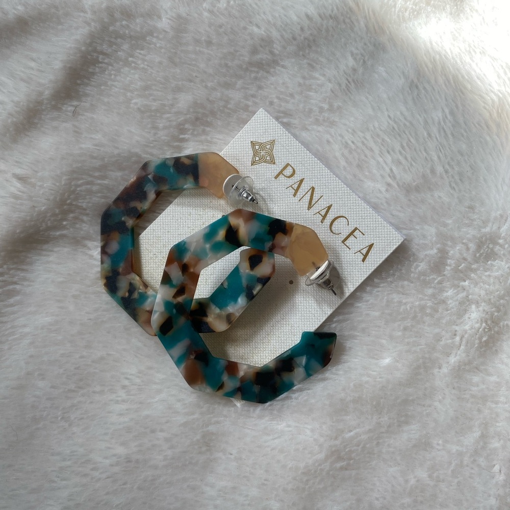 Panacea Cache Multicolor Hoop Earrings